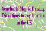 Searchable map and driving directions to any location in the UK
